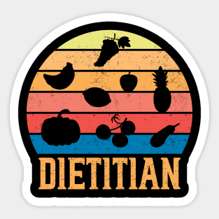 Retro Dietitian Sticker